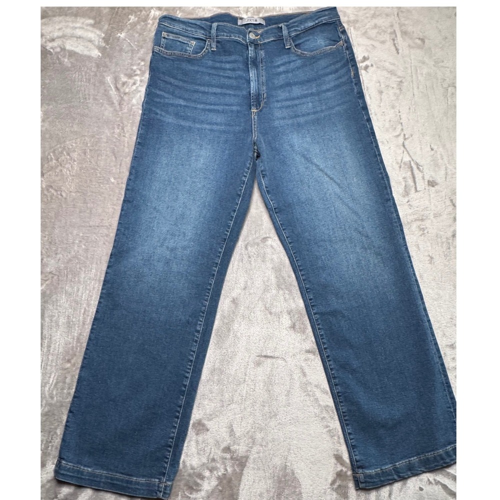 Joes Jeans Womens 34 Wide Leg Sweet Dreams Medium Wash High Rise Stretch Denim